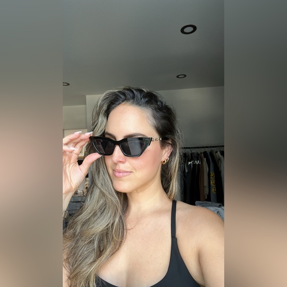 Cat eye sunglasses with gold - Picture 5 of 5